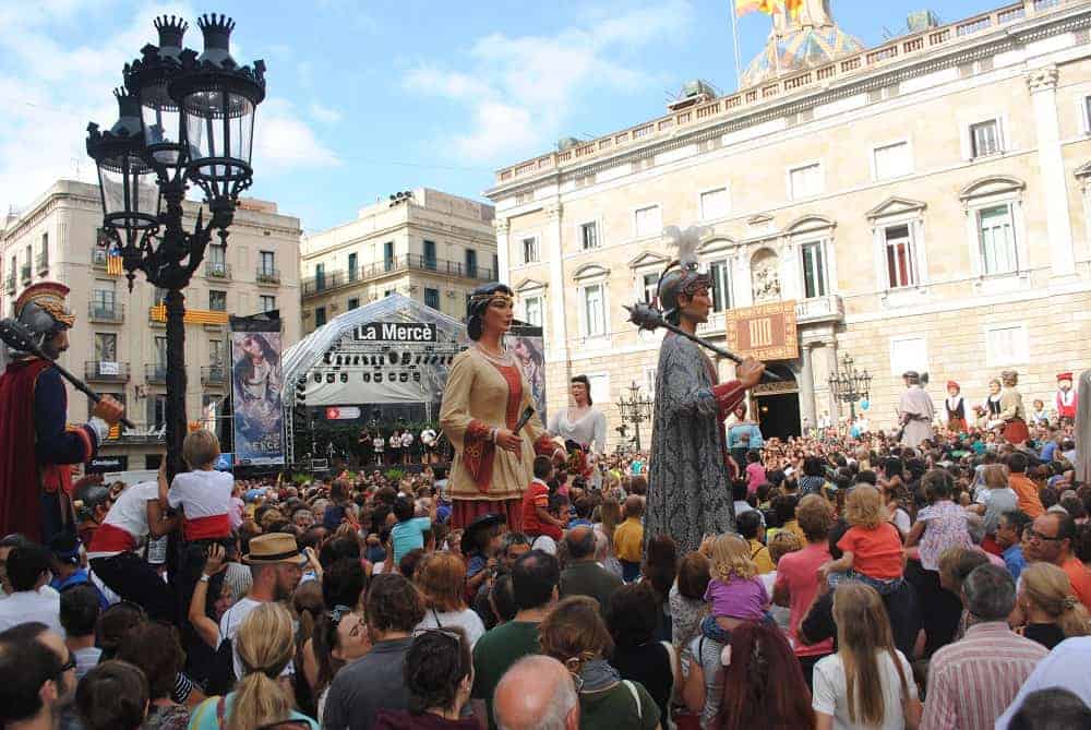 Parade of Giants at La Mercè