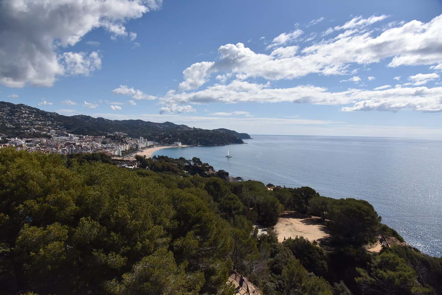 View from top of Castell de Sant Joan Tower