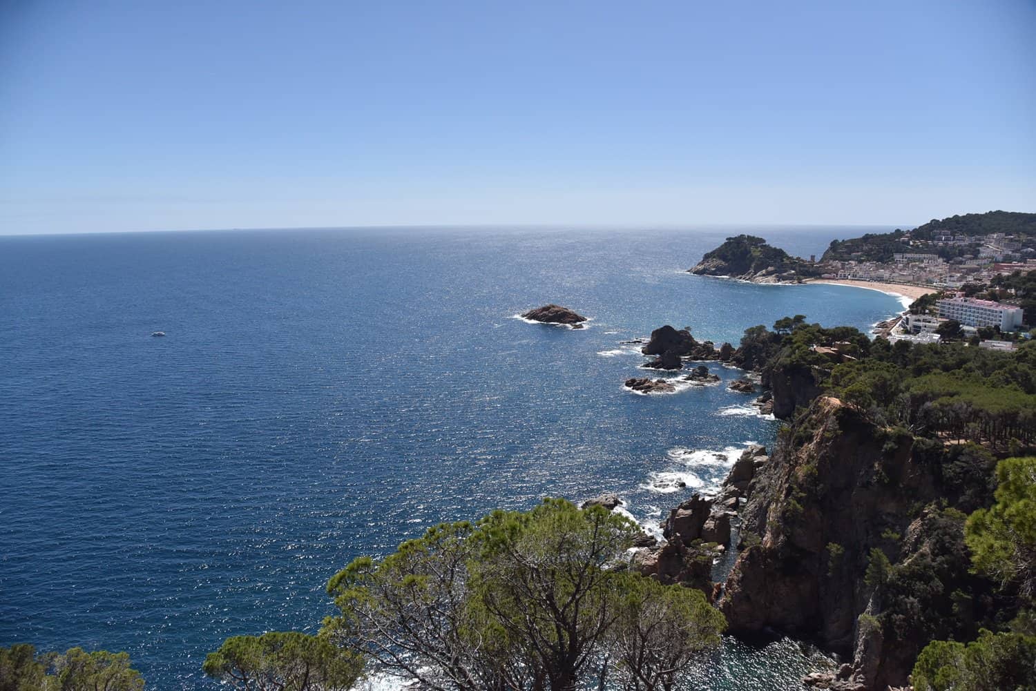 View of Tossa de Mar from the North