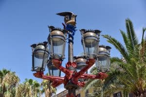 Gaudí Lamp Post in Plaça Reial