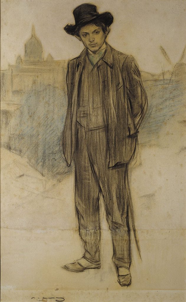 Picasso Portrait by Ramon Casas 1900